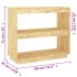 Estantería madera maciza de pino 80x35x71
