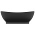 Lavabo lujoso con rebosadero cerámica negro mate 58,5x39
