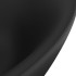 Lavabo lujoso con rebosadero cerámica negro mate 58,5x39