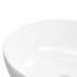 Lavabo redondo cerámica blanco 44x17