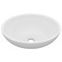 Lavabo de lujo ovalado cerámica blanco mate 40x33