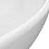 Lavabo de lujo ovalado cerámica blanco mate 40x33