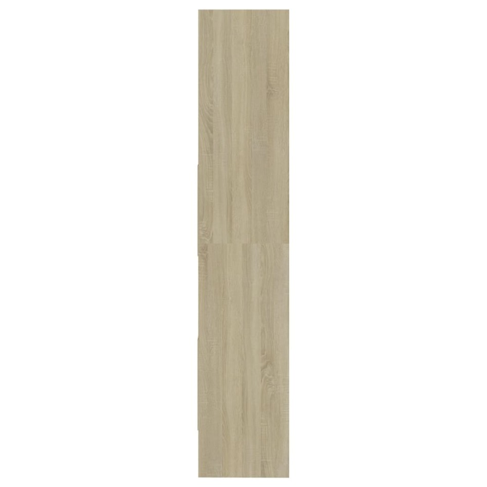 Estantería madera contrachapada color roble Sonoma 60x35x180