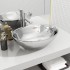 Lavabo de cerámica plateado 40x33x13,5