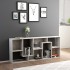 Estantería madera contrachapada gris hormigón 67x24x161