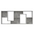 Estantería madera contrachapada gris hormigón 67x24x161