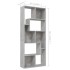 Estantería madera contrachapada gris hormigón 67x24x161