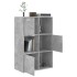 Armario almacenamiento madera contrachapada gris 60x29,5x90