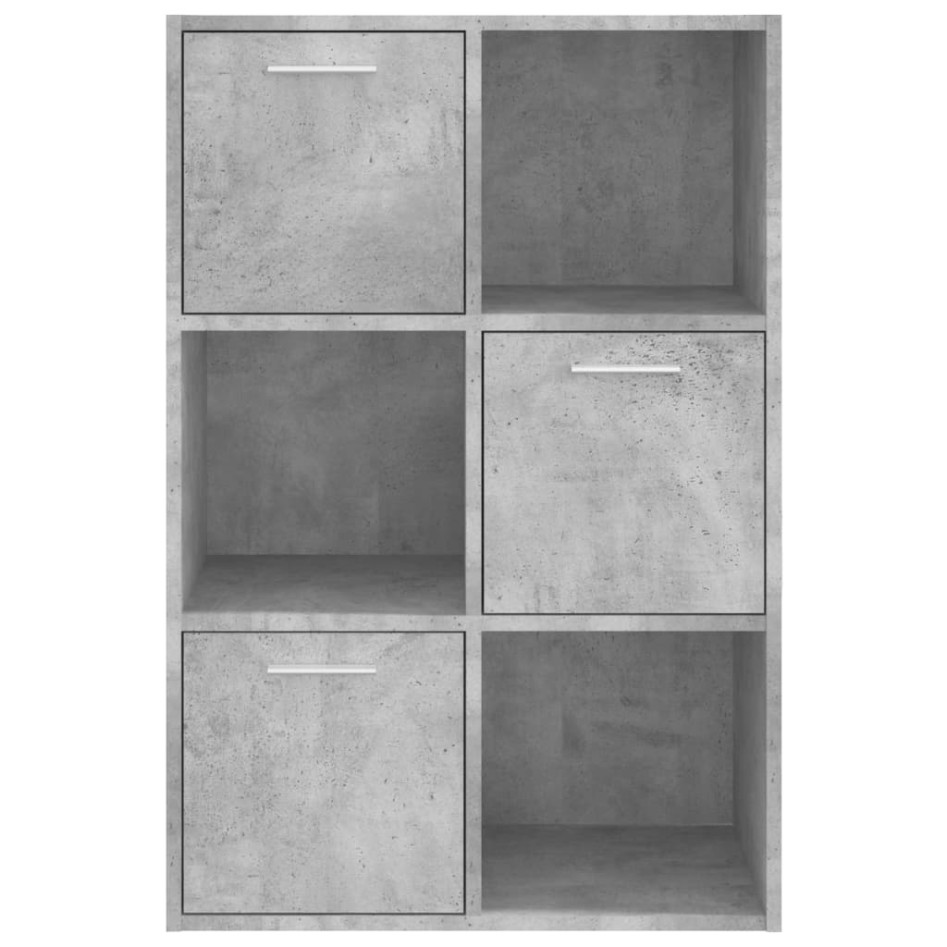 Armario almacenamiento madera contrachapada gris 60x29,5x90