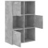 Armario almacenamiento madera contrachapada gris 60x29,5x90