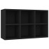 Estantería/Aparador madera de ingeniería negro 66x30x98