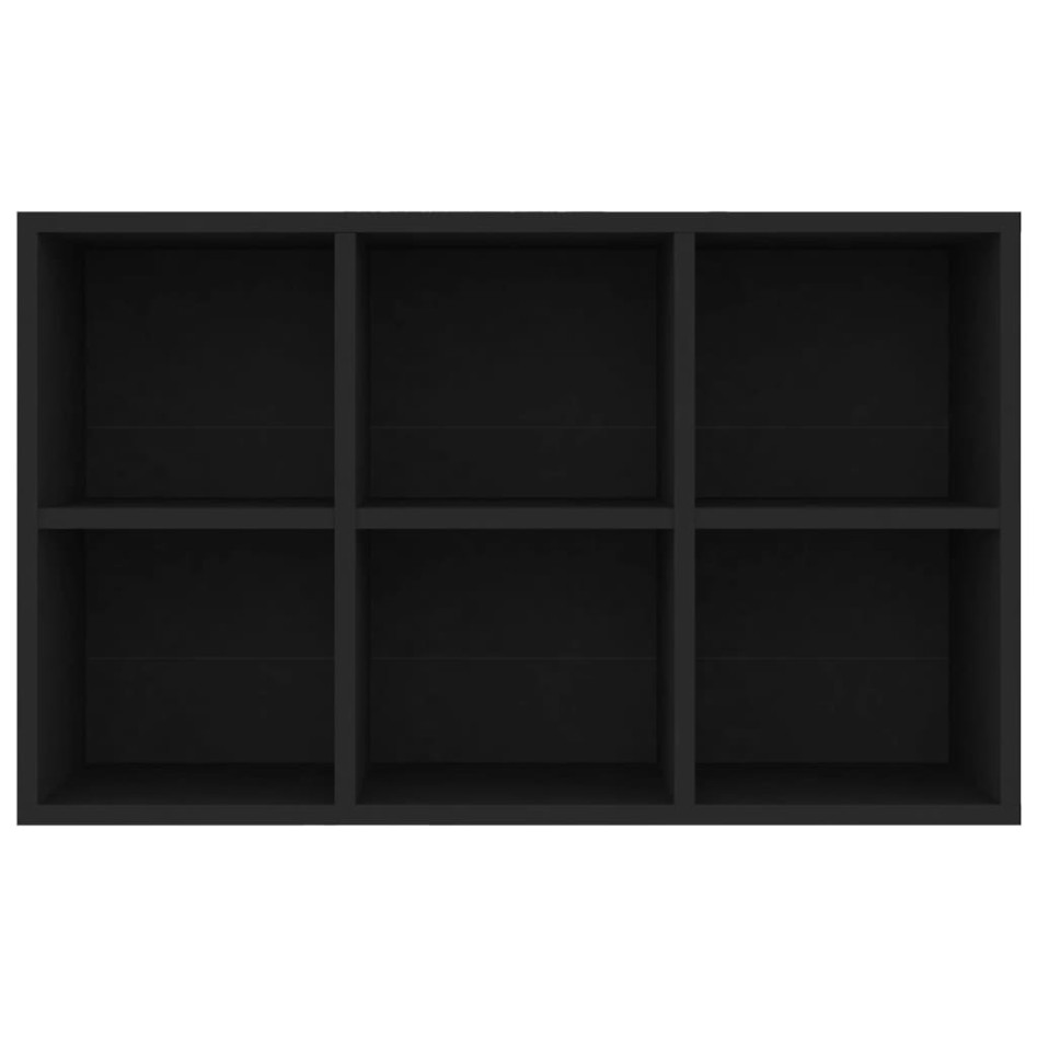 Estantería/Aparador madera de ingeniería negro 66x30x98