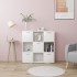 Estantería librería madera contrachapada blanco 90x30x90