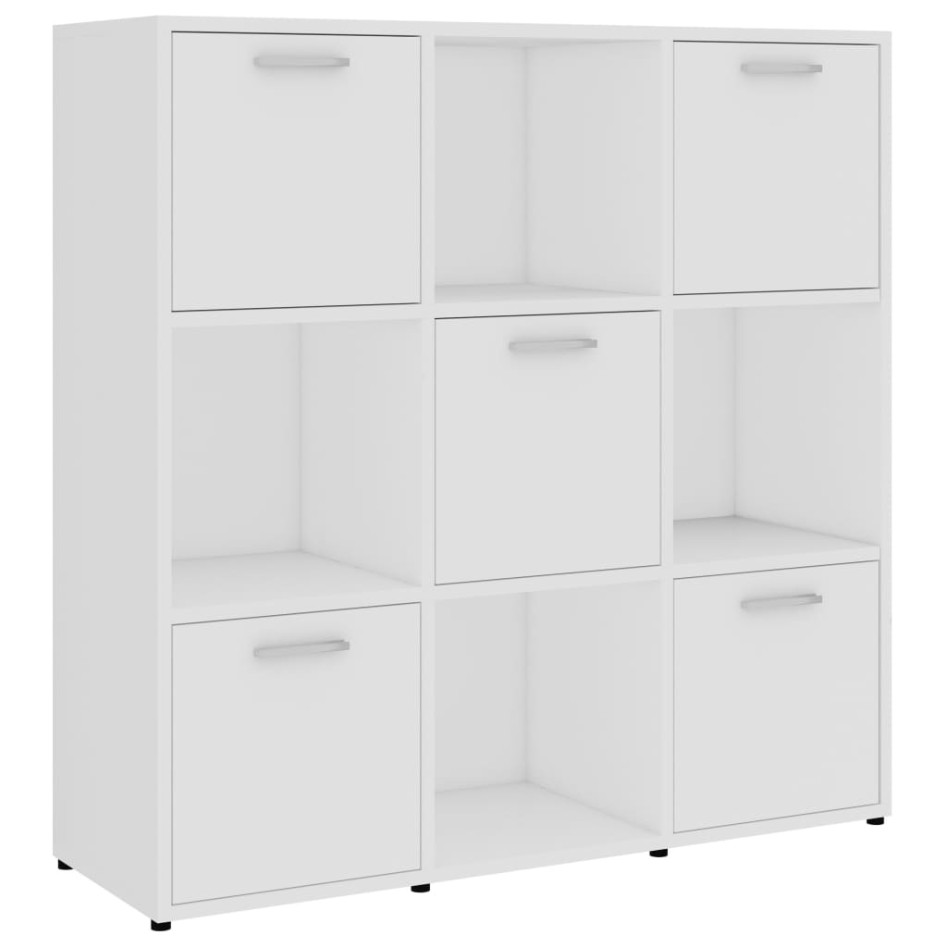 Estantería librería madera contrachapada blanco 90x30x90