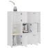 Estantería librería madera contrachapada blanco 90x30x90