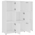 Estantería librería madera contrachapada blanco 90x30x90