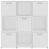 Estantería librería madera contrachapada blanco 90x30x90