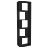 Estantería/divisor madera contrachapada negro 45x24x159