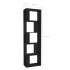 Estantería/divisor madera contrachapada negro 45x24x159