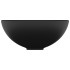 Lavabo de lujo redondo cerámica negro mate 32,5x14