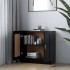 Armario de libros madera contrachapada negro 82,5x30,5x80