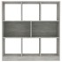 Estantería librería contrachapada gris hormigón