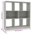 Estantería librería contrachapada gris hormigón
