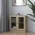 Armario libros madera contrachapada color roble 82,5x30,5x80