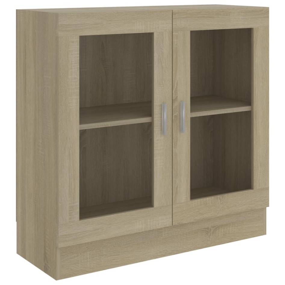 Armario libros madera contrachapada color roble 82,5x30,5x80