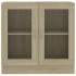Armario libros madera contrachapada color roble 82,5x30,5x80