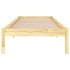Estructura de cama sin colchón madera maciza 100x200