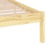 Estructura de cama sin colchón madera maciza 100x200