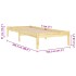 Estructura de cama sin colchón madera maciza 100x200