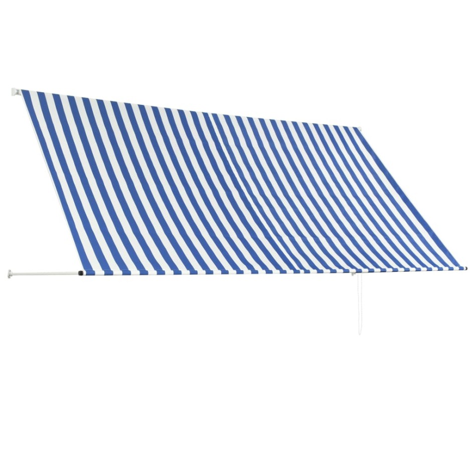 Toldo retráctil 300x150 cm azul y