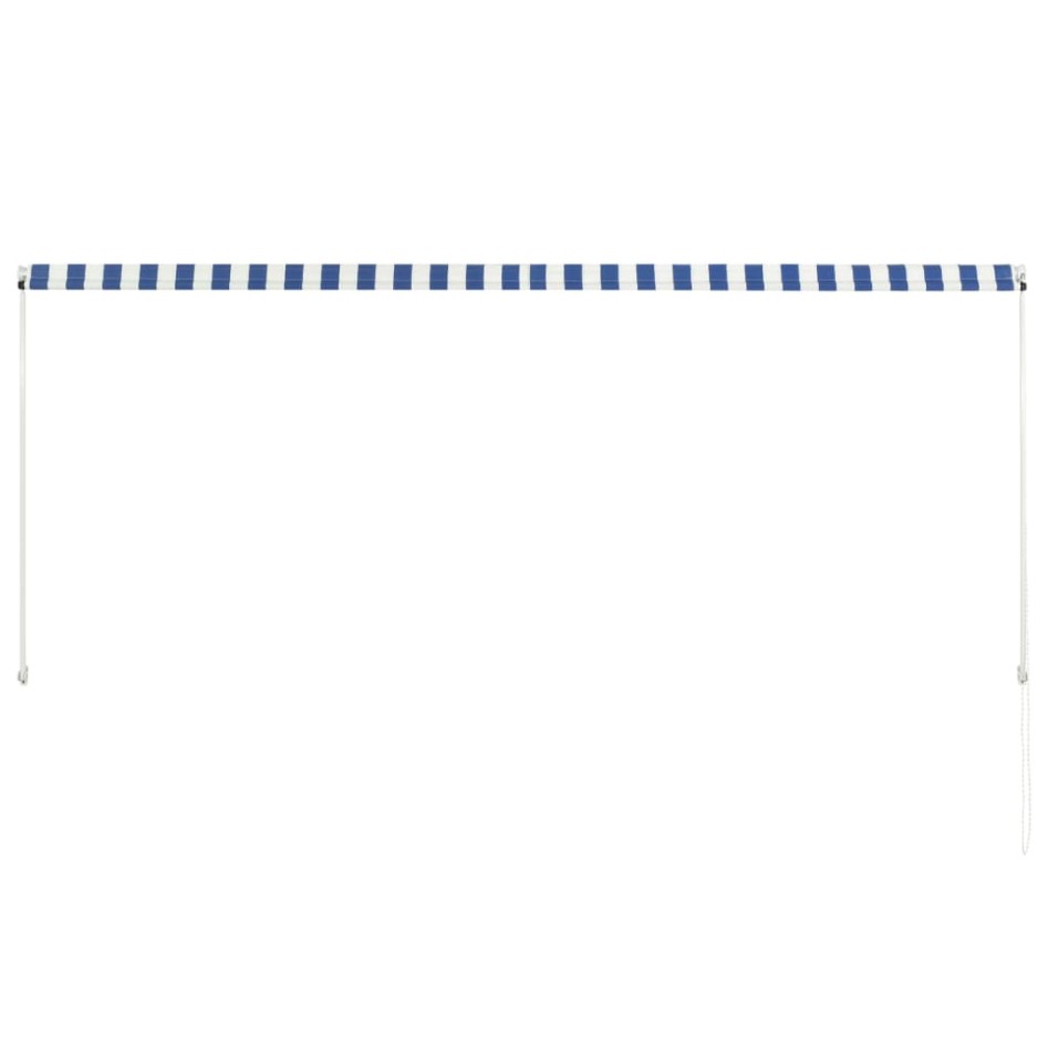 Toldo retráctil 300x150 cm azul y