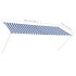 Toldo retráctil 300x150 cm azul y