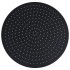 Cabezal de ducha efecto lluvia acero inox redondo negro 50
