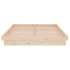 Estructura de cama de matrimonio madera maciza 135x190