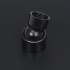 Cabezal de ducha efecto lluvia acero inox redondo negro 50