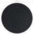 Cabezal de ducha efecto lluvia acero inox redondo negro 50