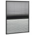 Mosquitera plisada para ventanas aluminio con sombra