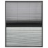 Mosquitera plisada para ventanas aluminio con sombra