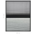 Mosquitera plisada para ventanas aluminio con sombra