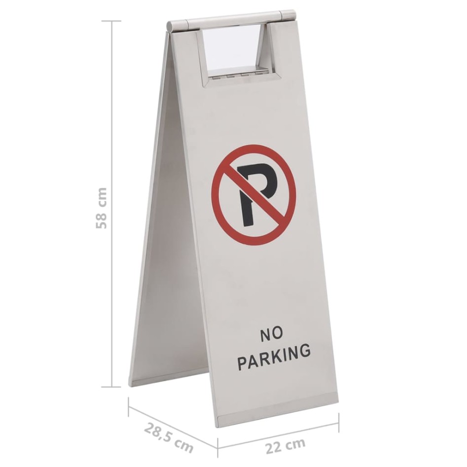 Señal de parking plegable acero