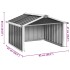 Cobertizo para cortacésped acero galvanizado 92x97x63