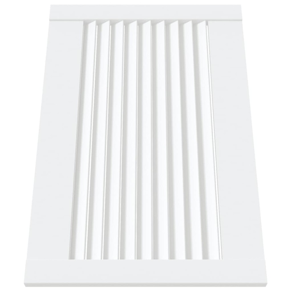 Puerta de armario lamas 4 uds madera pino blanco 39,5x59,4