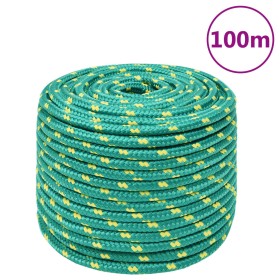Cuerda de barco polipropileno verde 12 mm 100