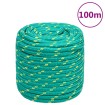 Cuerda de barco polipropileno verde 16 mm 100 m