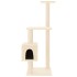 Rascador para gatos con postes de sisal color crema 104