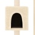 Rascador para gatos con postes de sisal color crema 104